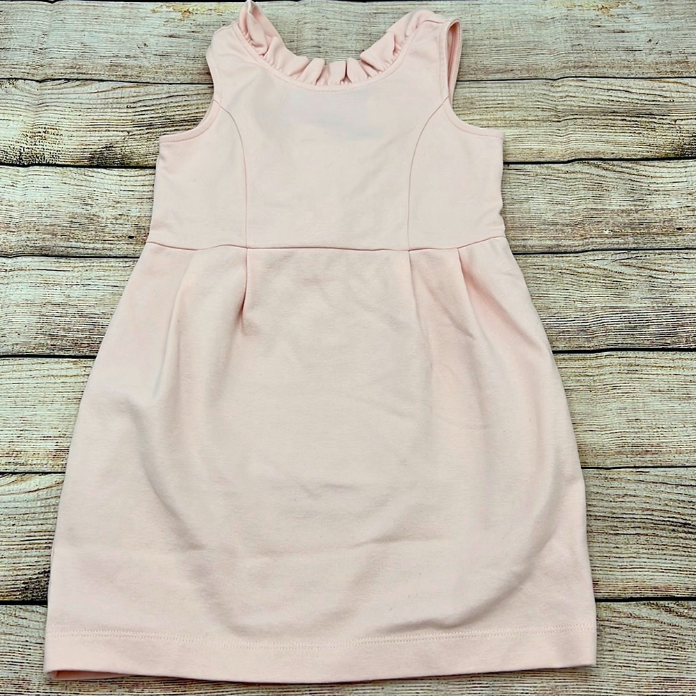 Janie and Jack Pink Bow Back Ruffle Detail Dress Size 4